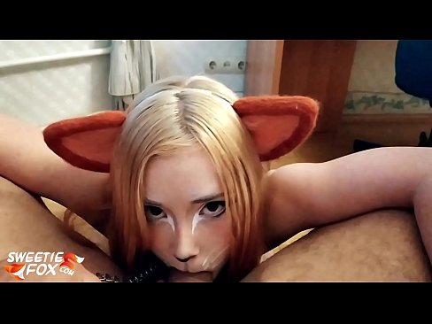 ❤️ Kitsune ابتلاع ديك ونائب الرئيس في فمها الجنس السوبر